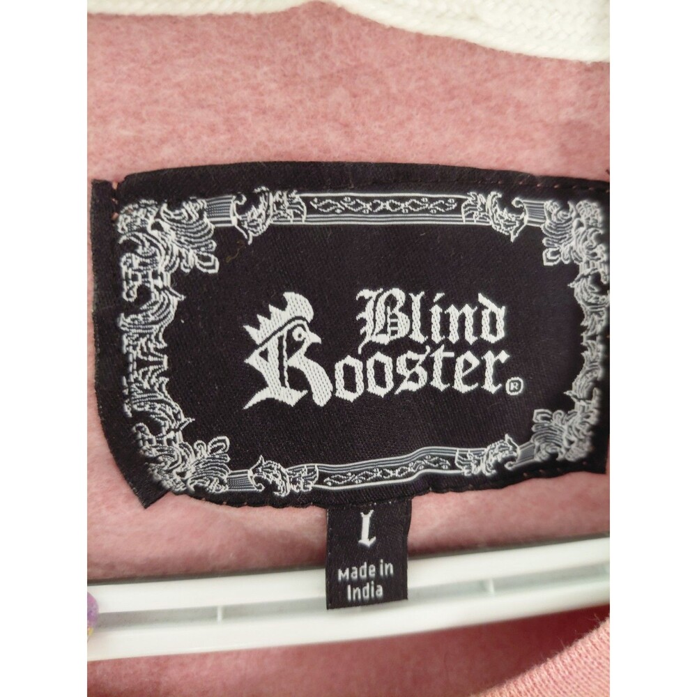 NWT BLIND ROOSTER Asian Ruthless Dragon Sweatshirt Dusty Pink Size Large - Picture 5 of 9